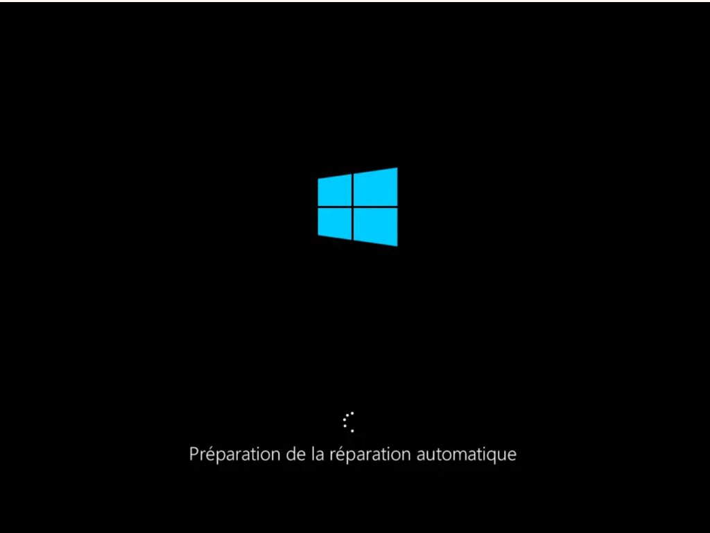 Dans l’environnement de récupération de Windows, cliquez sur Réparation du démarrage